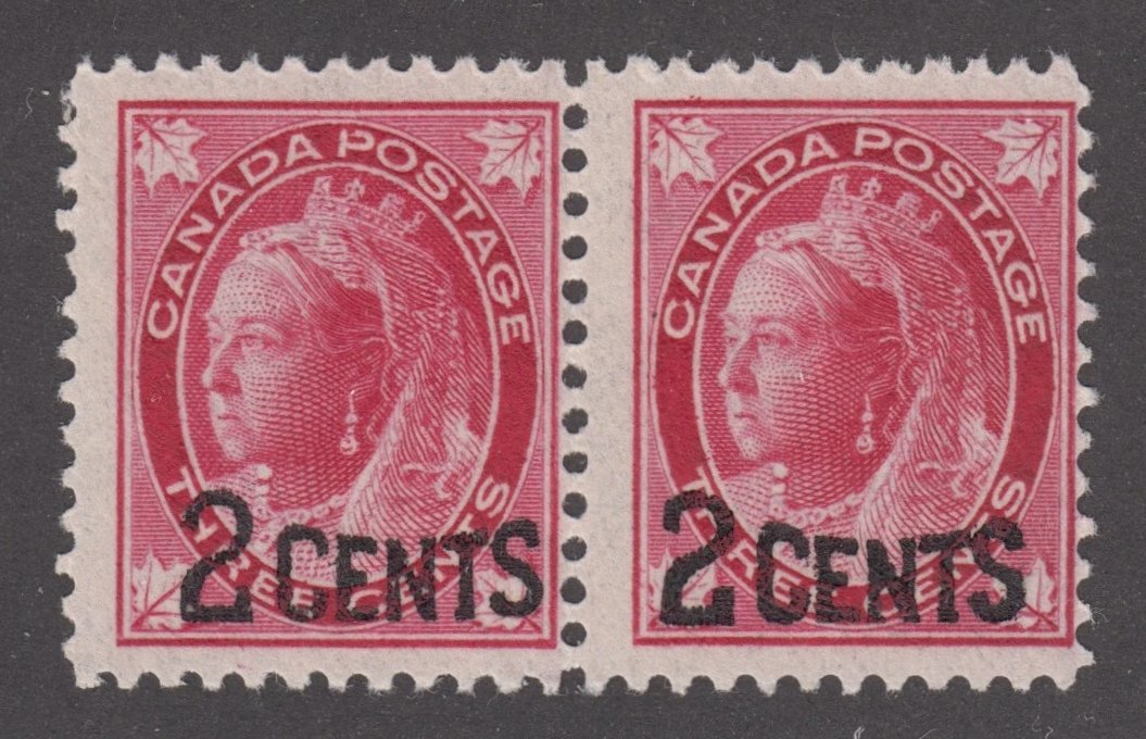 0087CA2111 - Canada #87ii - Mint, O/P Pair Variety