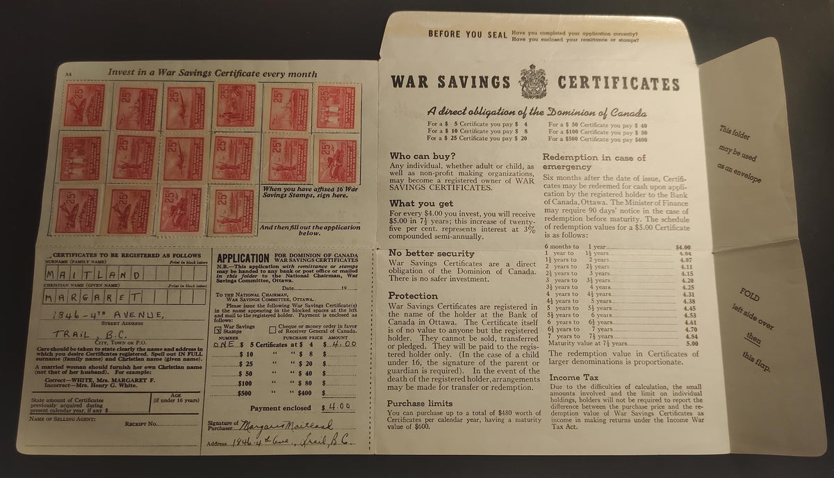 0006WS2204 - FWS6-13 - War Savings Certificate