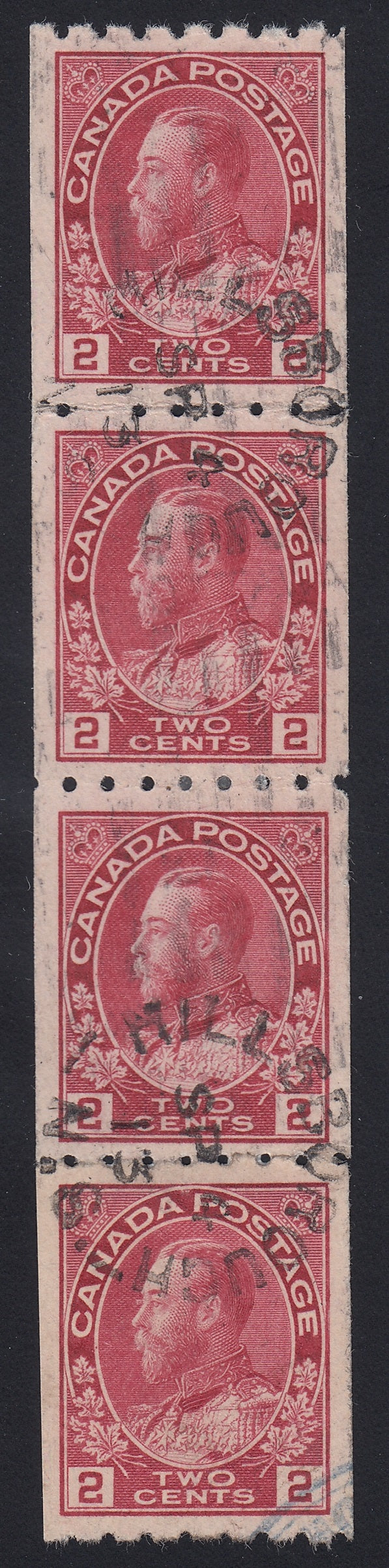 0124CA1803 - Canada #124 Strip of 4