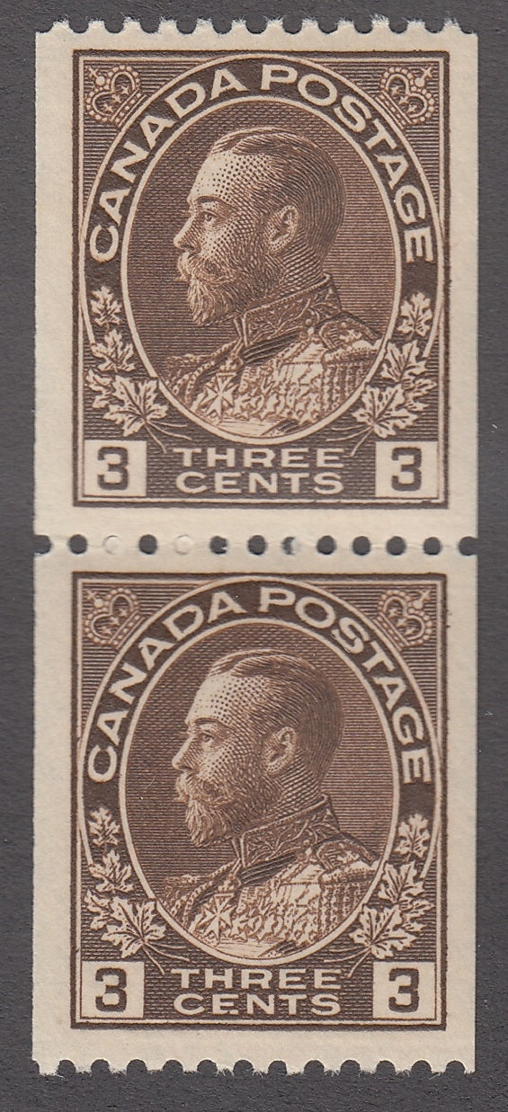 0134CA1803 - Canada #134 Mint Vertical Pair