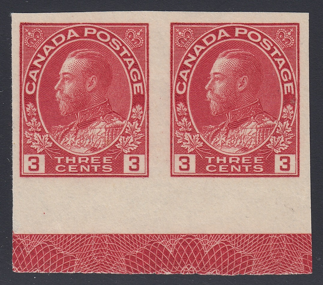 0138CA1805 - Canada #138 Mint Lathework Pair