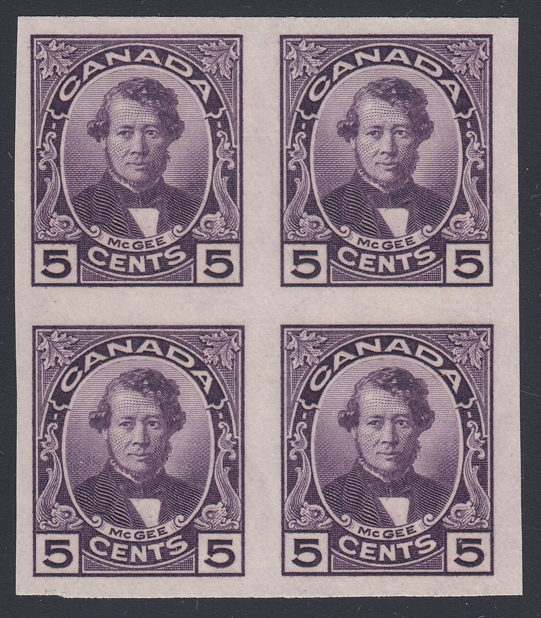 0146CA1802 - Canada #146a - Mint Imperf Block of 4