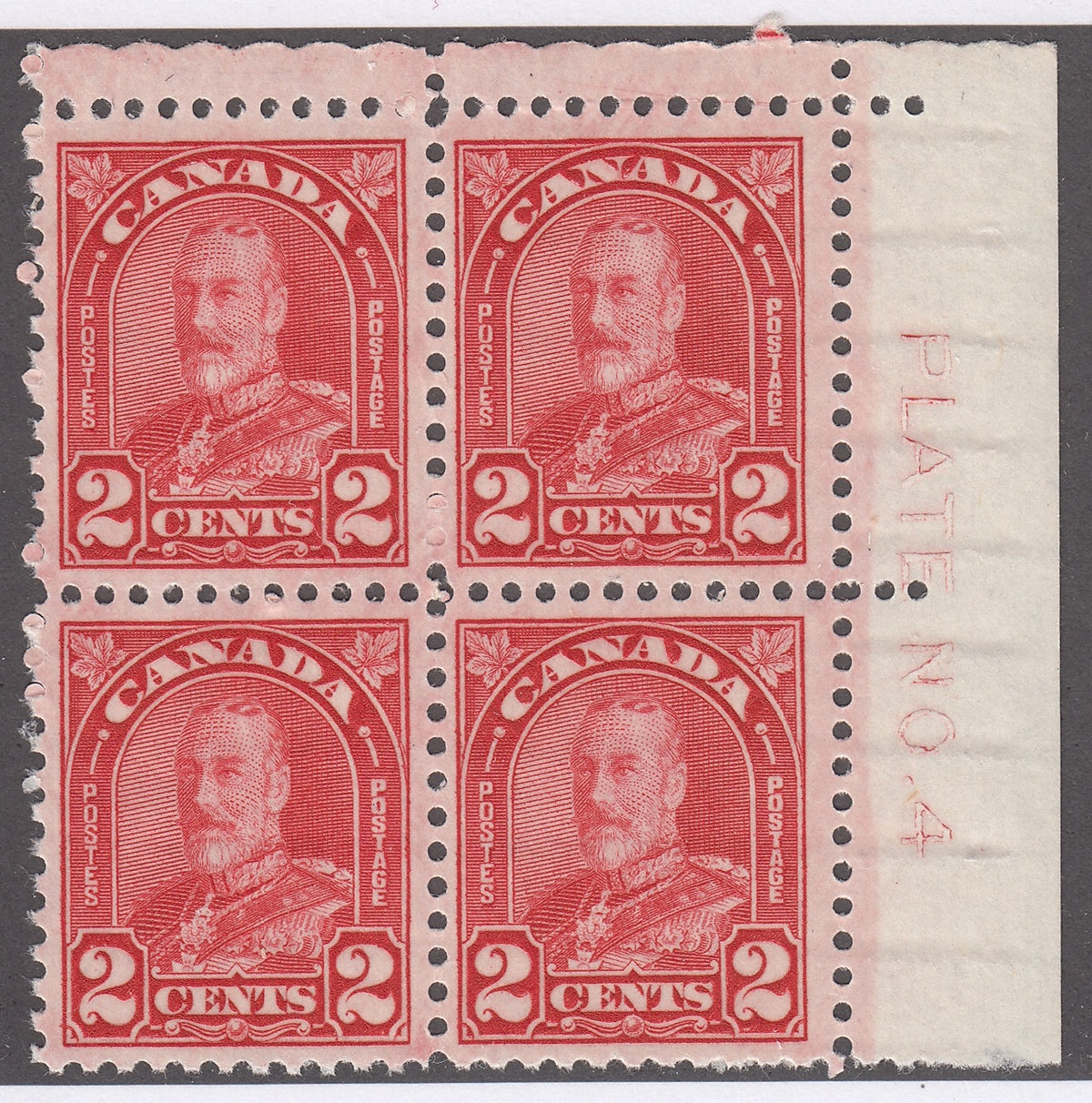 0165CA2104 - Canada #165 - Plate Block