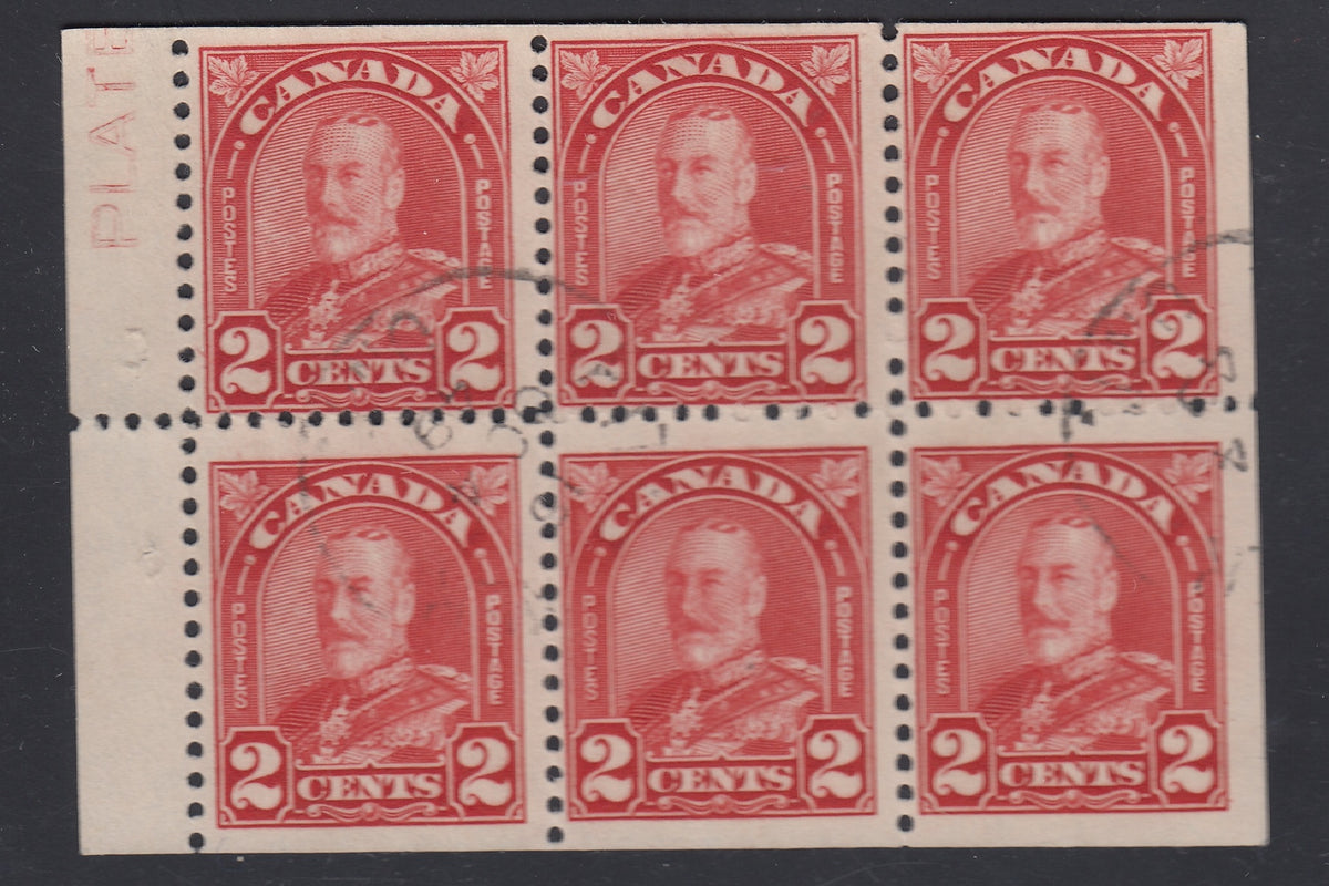 0165CA1804 - Canada #165bi - Used Booklet Pane