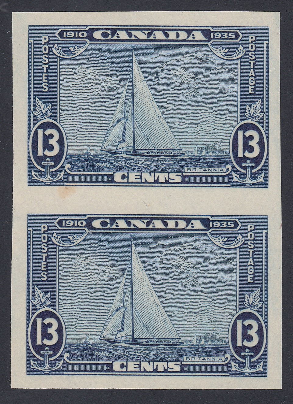0216CA1805 - Canada #216b - Mint Imperf Pair