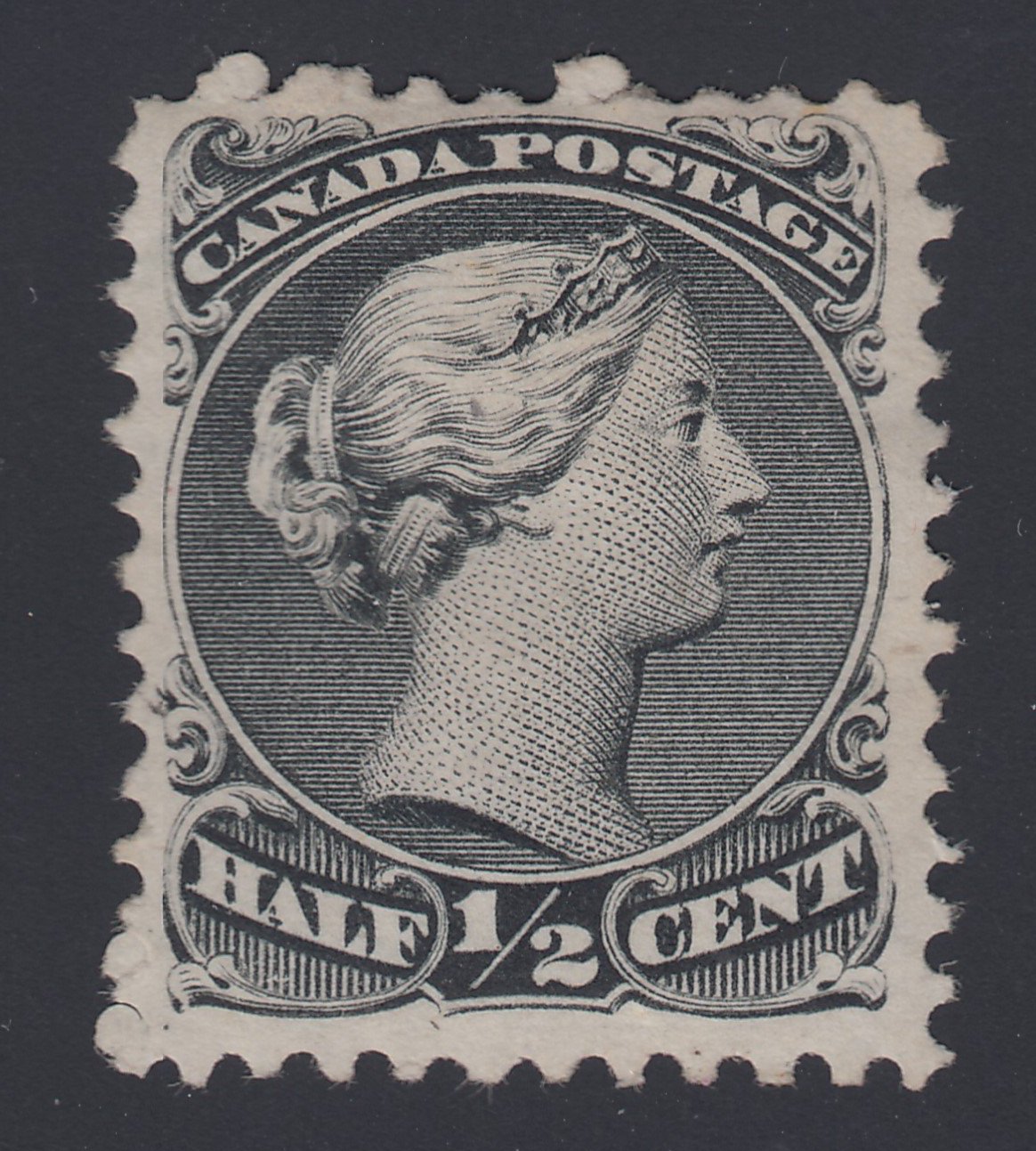 0021CA1808 - Canada #21v - Mint &#39;H Spur&#39; Variety