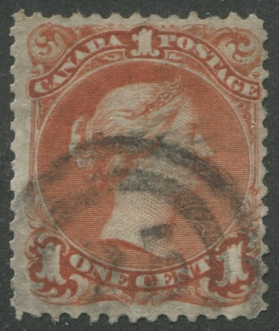 0022CA2303 - Canada #22b, 2-Ring Numeral Cancel &#39;25&#39;