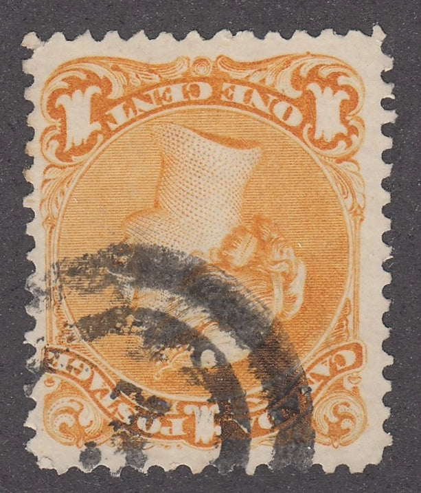 0023CA2104 - Canada #23, 2-Ring Numeral Cancel &#39;3&#39;