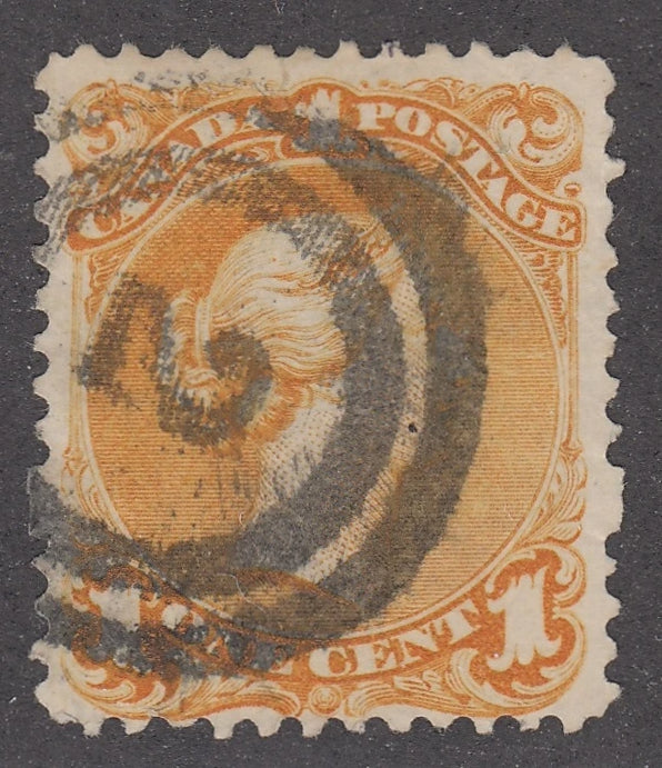 0023CA2103 - Canada #23, 2-Ring Numeral Cancel &#39;2&#39;