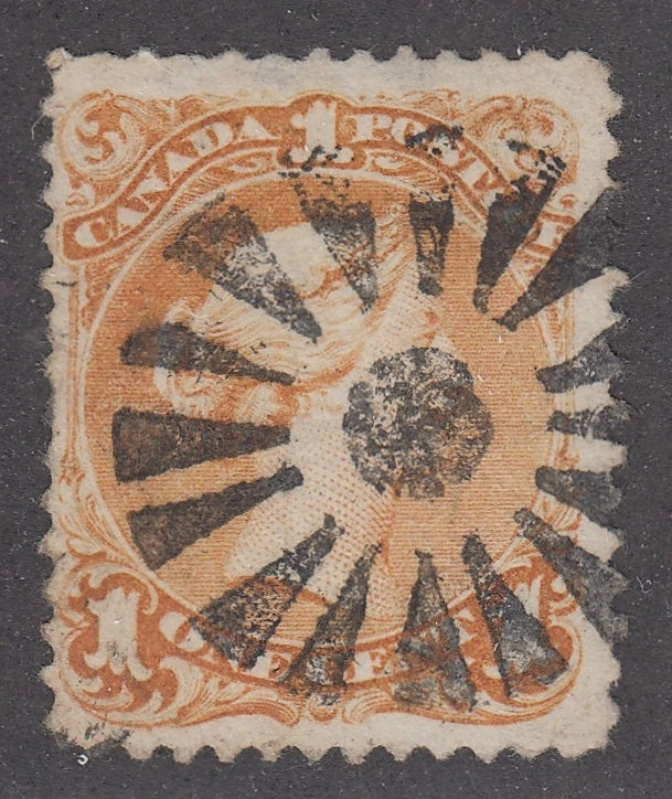 0023CA2103 - Canada #23, Fancy Cancel