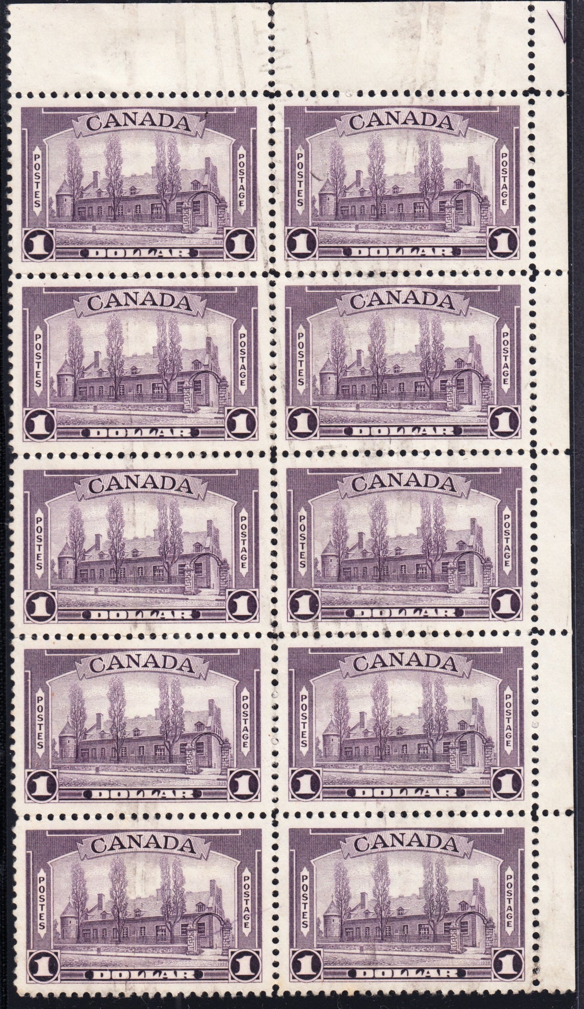 0245CA1709 - Canada #245 Corner Block of 10