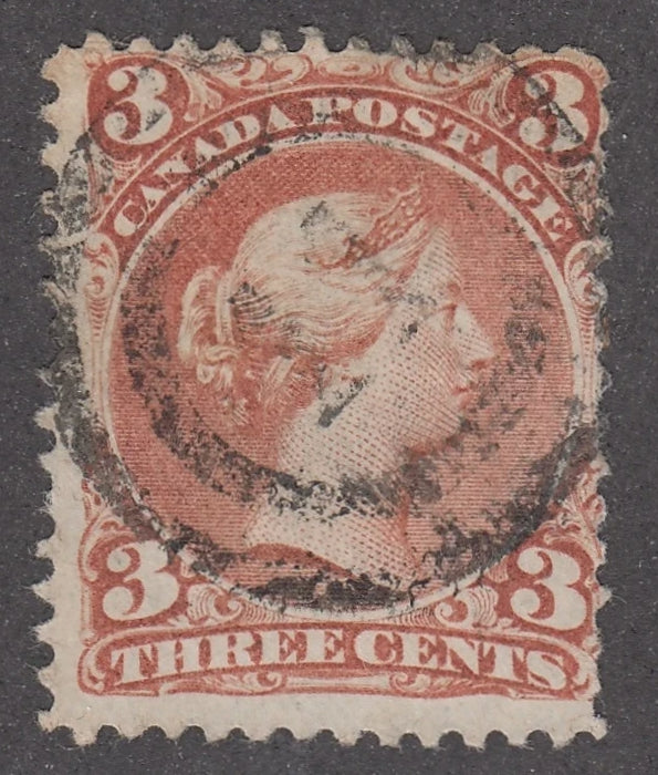 0025CA2103 - Canada #25, 2-Ring Numeral Cancel &#39;11&#39;