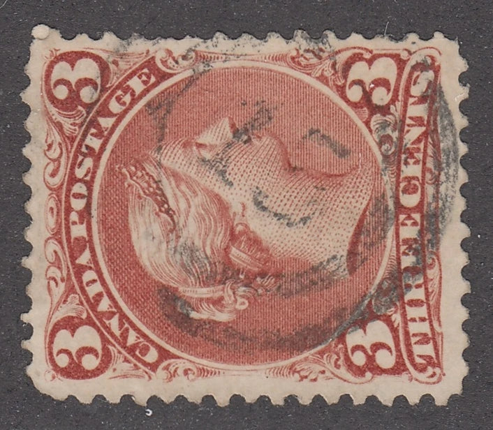 0025CA2103 - Canada #25, 2-Ring Numeral Cancel &#39;15&#39;