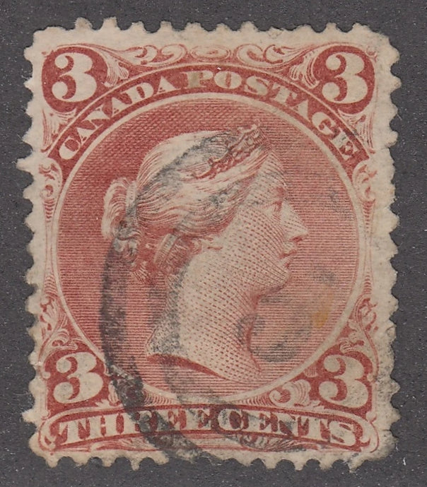 0025CA2103 - Canada #25, 2-Ring Numeral Cancel &#39;5&#39;