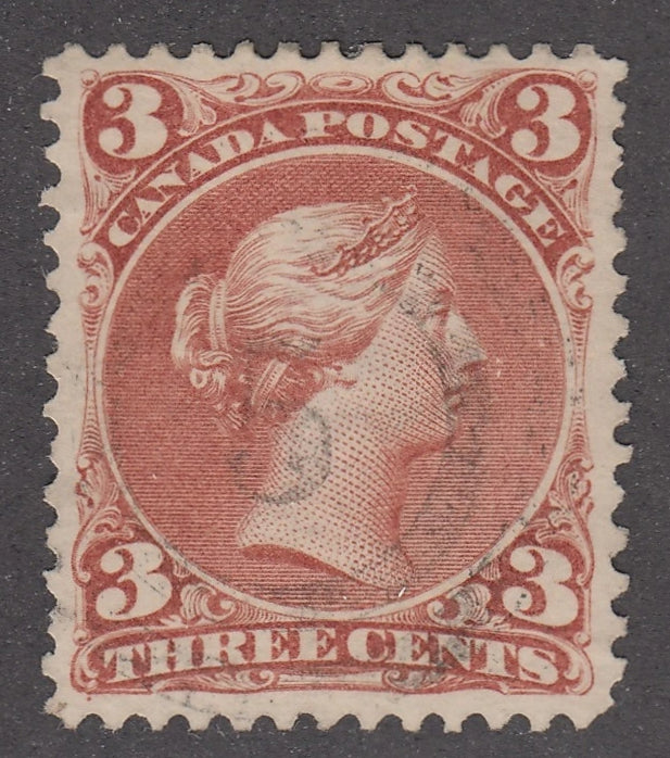 0025CA2103 - Canada #25, 2-Ring Numeral Cancel &#39;5&#39;