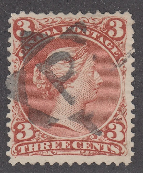 0025CA2103 - Canada #25, Fancy Cancel