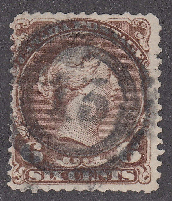 0027CA2103 - Canada #27, 2-Ring Numeral Cancel &#39;13&#39;