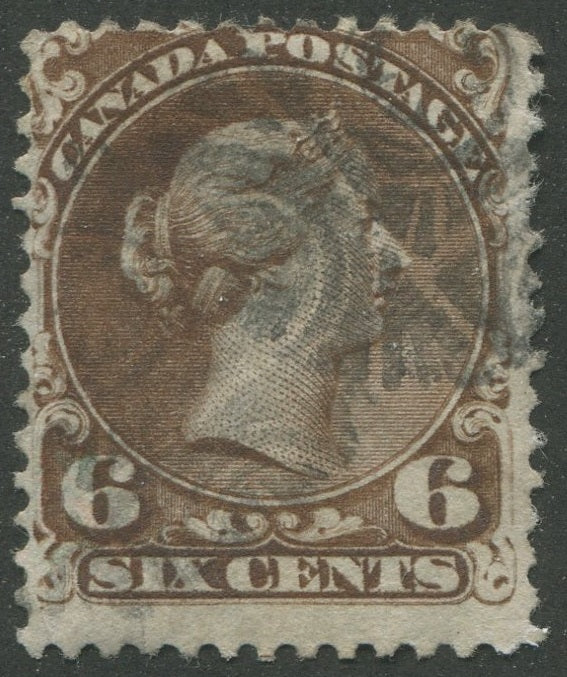 0027CA2304 - Canada #27, Fancy Cork Cancel