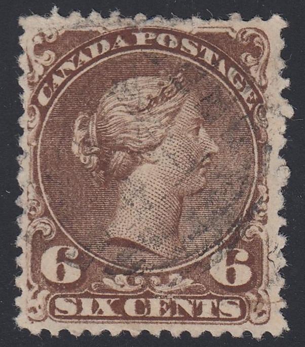 0027CA1808 - Canada #27b - Used, Watermarked Bothwell Paper