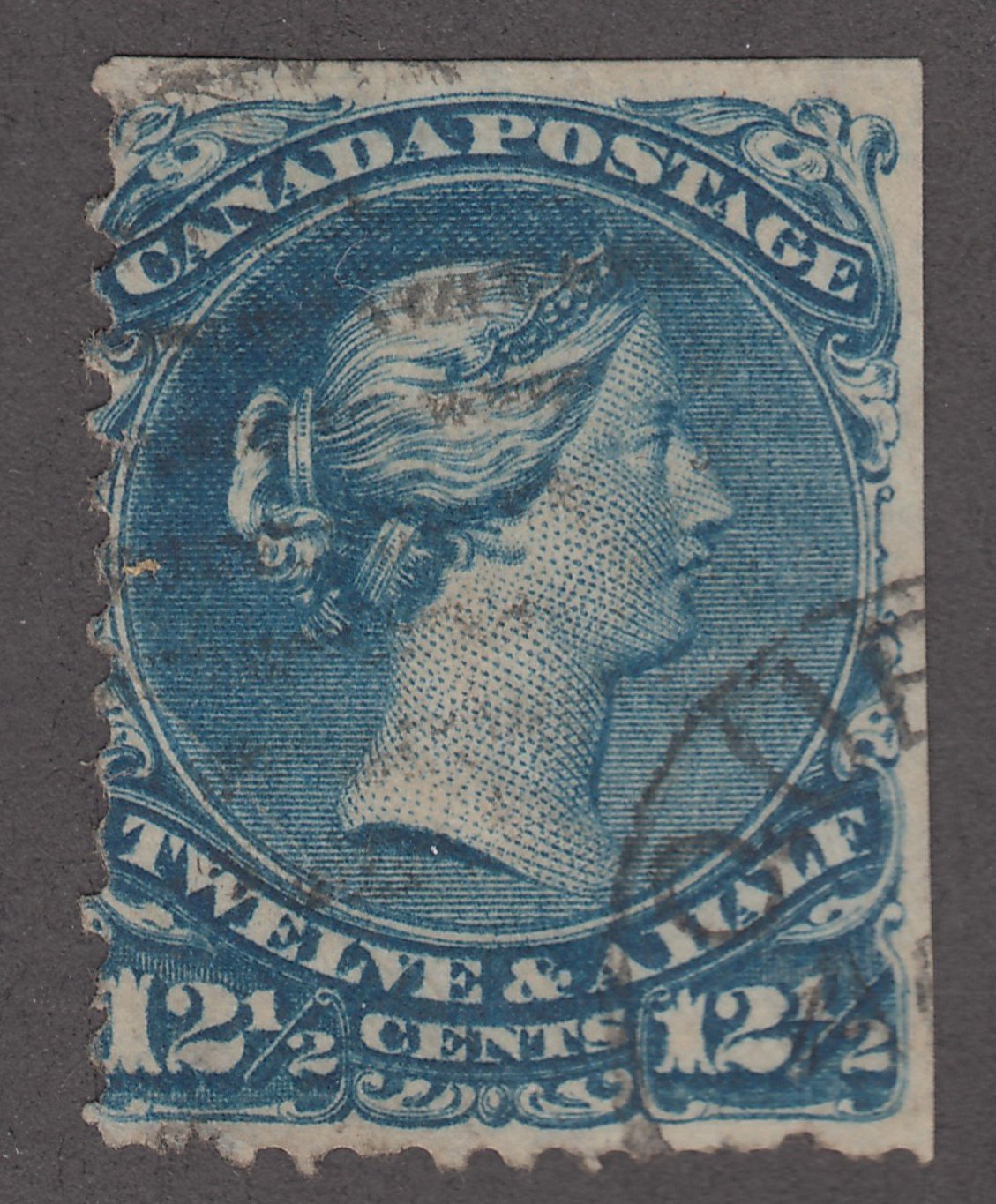 0028CA1808 - Canada #28a - Used, Watermarked Bothwell Paper