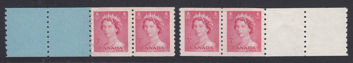0332CA2103 - Canada #332 - Mint Coil Start + End Strips