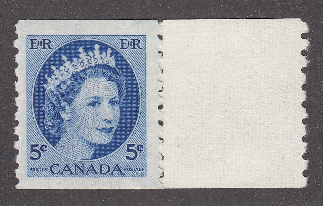 0348CA2103 - Canada #348 - Mint Coil End Strip