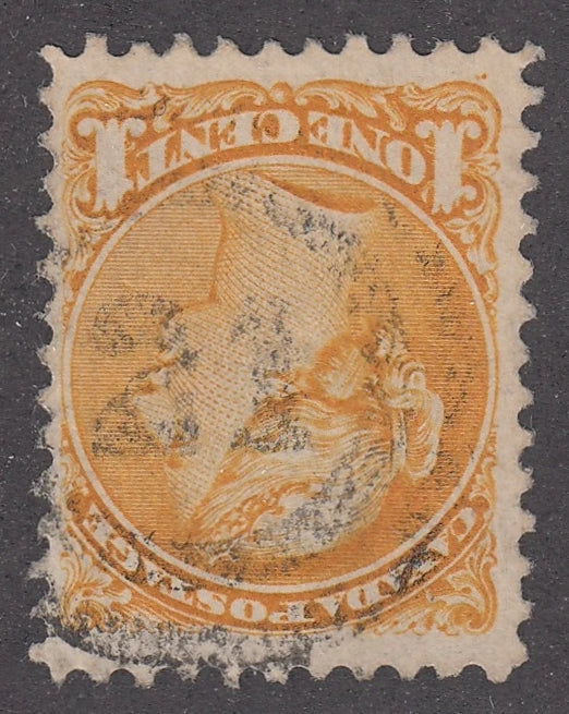 0035CA2104 - Canada #35, 2-Ring Numeral Cancel &#39;21&#39;