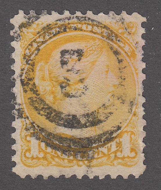 0035CA2012 - Canada #35, 2-Ring Numeral Cancel &#39;3&#39;