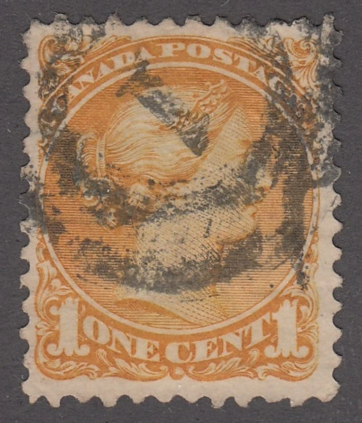 0035CA2012 - Canada #35a, 2-Ring Numeral Cancel &#39;1&#39;