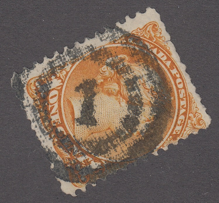 0035CA2012 - Canada #35a, 2-Ring Numeral Cancel &#39;1&#39;