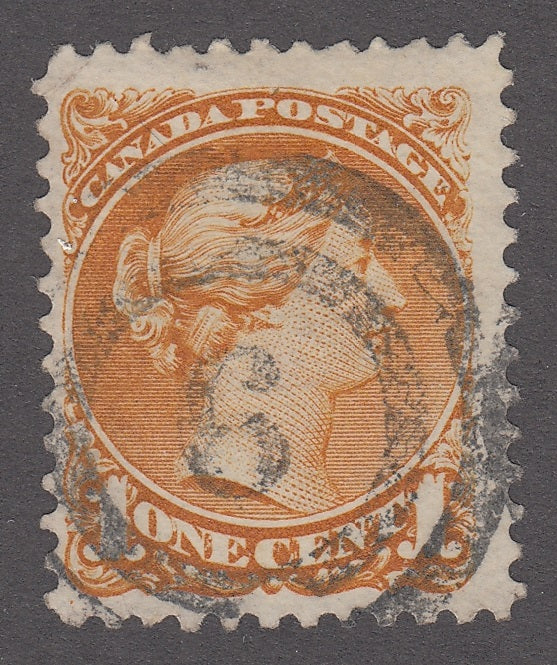 0035CA2011 - Canada #35a 2 Ring Numeral Cancel &#39;6&#39;