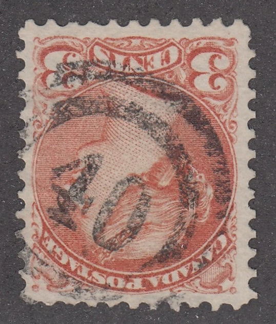 0037CA2103 - Canada #37, 2-Ring Numeral Cancel &#39;40&#39;