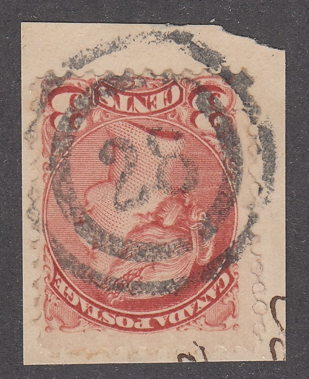 0037CA2103 - Canada #37, 2-Ring Numeral Cancel &#39;28&#39;