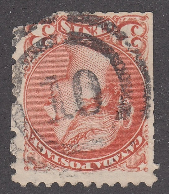 0037CA2104 - Canada #37, 2-Ring Numeral Cancel &#39;10&#39;