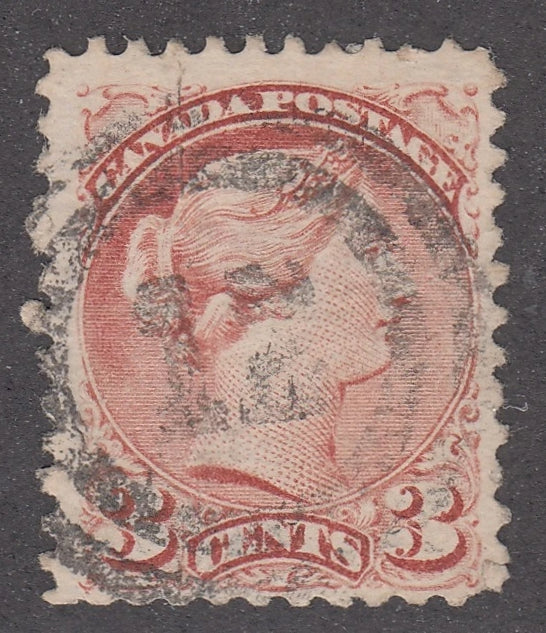 0037CA2104 - Canada #37, 2-Ring Numeral Cancel &#39;12&#39;