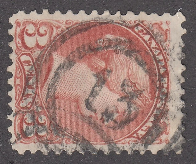 0037CA2104 - Canada #37, 2-Ring Numeral Cancel &#39;13&#39;