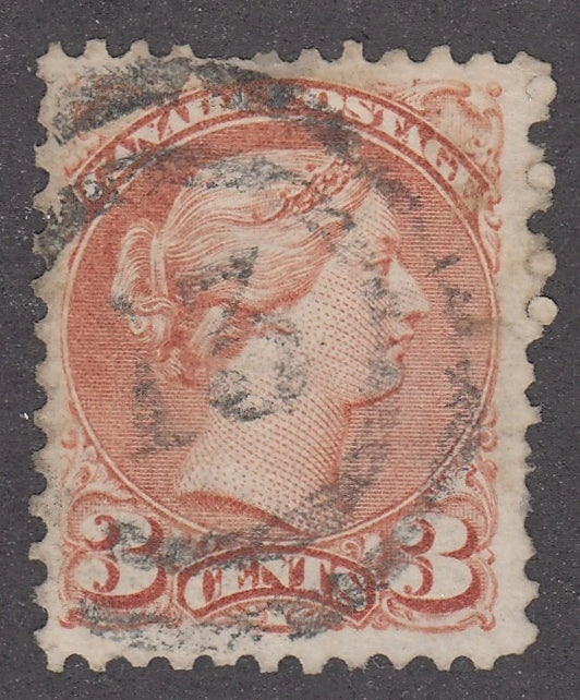 0037CA2104 - Canada #37, 2-Ring Numeral Cancel &#39;13&#39;