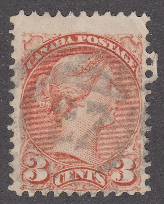 0037CA2104 - Canada #37, 2-Ring Numeral Cancel &#39;27&#39;