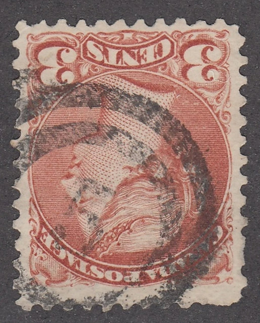 0037CA2104 - Canada #37, 2-Ring Numeral Cancel &#39;5&#39;