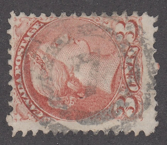 0037CA2104 - Canada #37, 2-Ring Numeral Cancel &#39;7&#39;