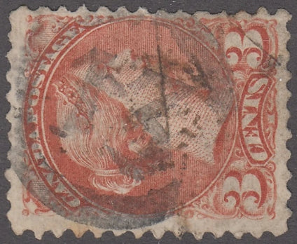 0037CA2012 - Canada #37 Lacelle #135 Numeral Cancel