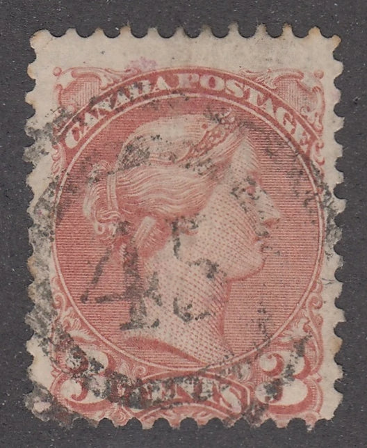 0037CA2103 - Canada #37b, 2-Ring Numeral Cancel &#39;45&#39;