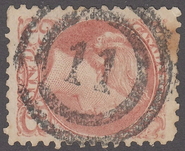0037CA2012 - Canada #37b 2 Ring Numeral Cancel &#39;11&#39;