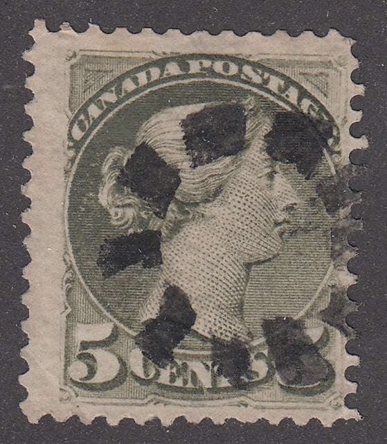 0038CA2201 - Canada #38, Fancy Cork Cancel