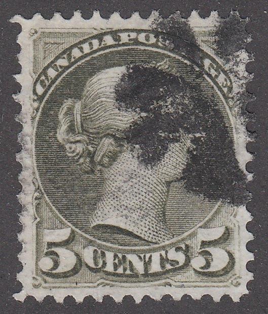 0038CA2201 - Canada #38, Fancy Cork Cancel