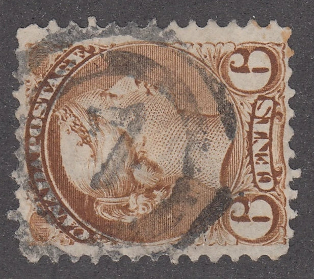 0039CA2104 - Canada #39, 2-Ring Numeral Cancel &#39;7&#39;