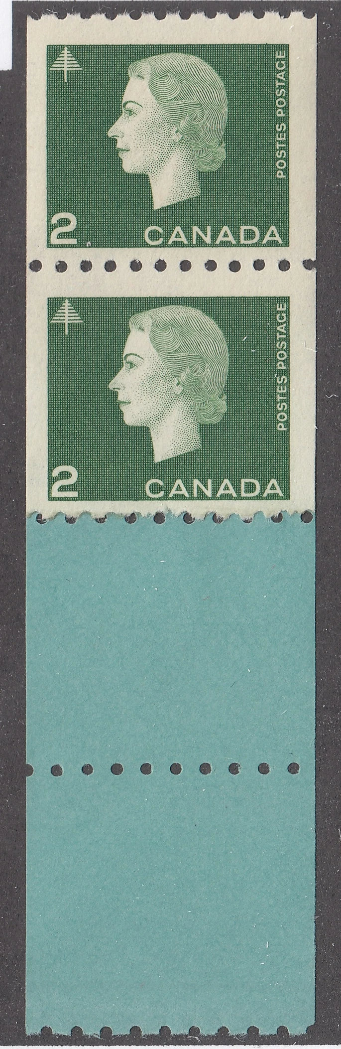 0406CA2103 - Canada #406 - Mint Coil Pair Starter