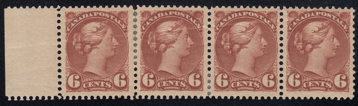 0043CA2103 - Canada #43, 43c, 43ii - Mint Strip