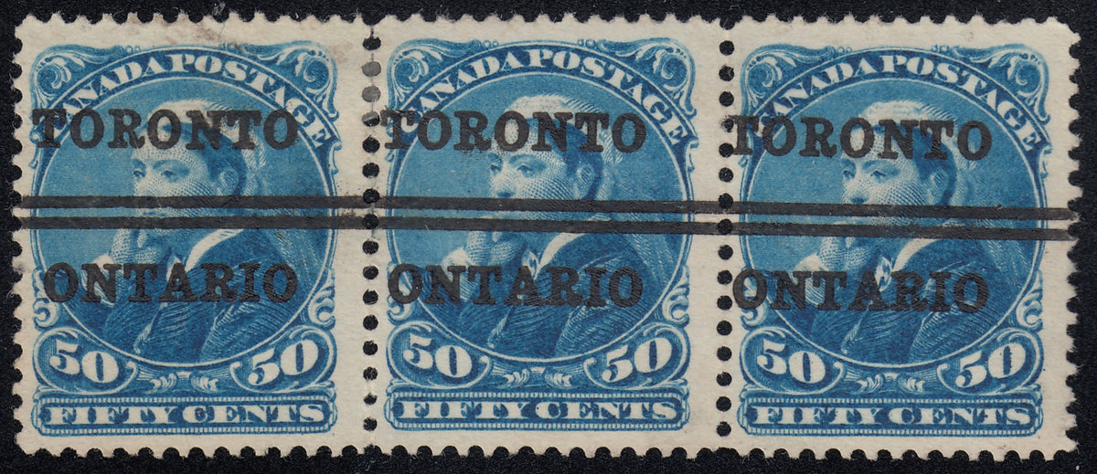 0047CA2103 - Canada #47xxi - Re-Entry Precancel Strip