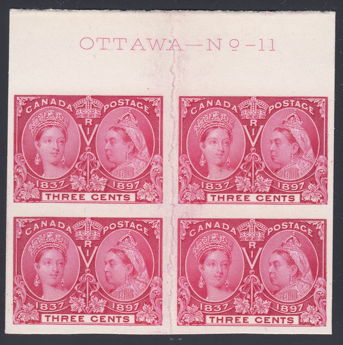 0053CA1708 - Canada #53P - Mint Plate Proof Block of 4